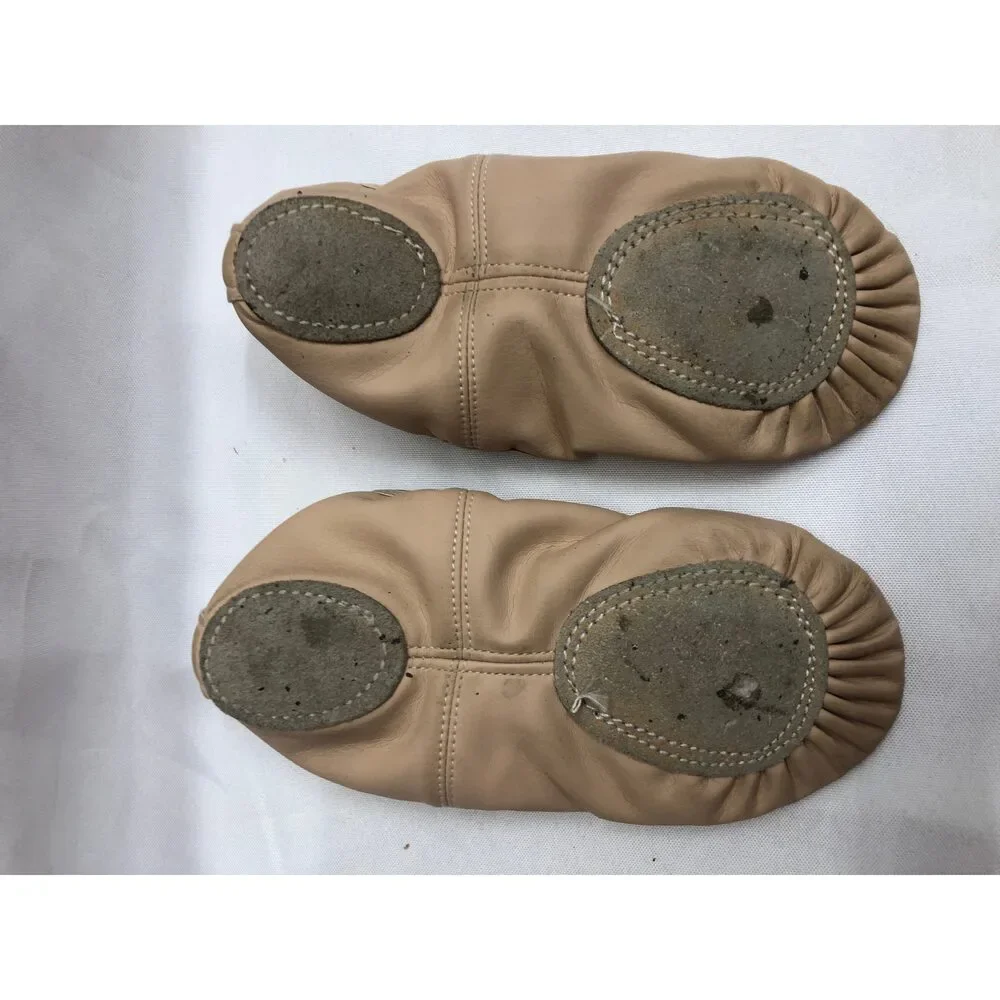 Pre-Owned Dance Ballet Shoes Stelle 2M Leather Single Strap Full Sole